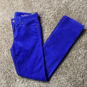 Gap Real Straight Purple Blue Corduroy Pants 25 🏷️